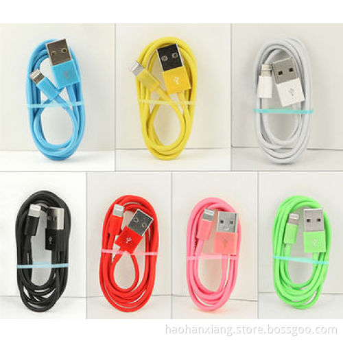 Round USB Data Cable for iPhone 5/5S/5C